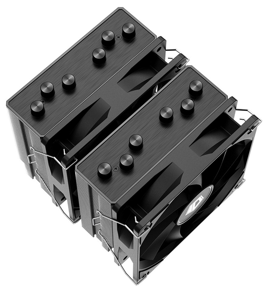 Кулер для процессора ID-COOLING SE-206-XT LGA1700/1200/115X/AM5/AM4 (8шт/кор, TDP 250W, PWM, черный, 6 тепл.трубок + медная база, 2 x FAN 120mm) RET