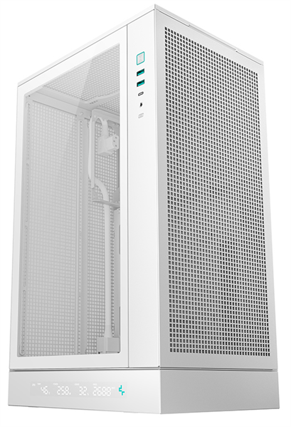 корпус Deepcool CH270 DIGITAL WH без БП, белый, MICRO ATX/MINI-ITX (R-CH270-WHNDM0-G-1)
