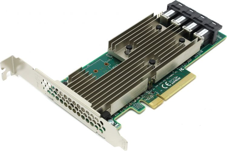 адаптер Broadcom HBA Controller 9305-16i (PCI-E 3.0 x8, LP) SAS/SATA 12G, Non-RAID -до 1024, 16port (4*intSFF8643), каб. отдельно, 1 year