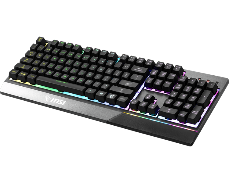 клавиатура проводная Gaming Keyboard MSI VIGOR GK30, Wired, Mechanical-like plunger switches. 6 zones RGB lighting with several lighting effects.  Anti-ghosting Capability. Water Resistant (spill-pr (потертости,царапины)
