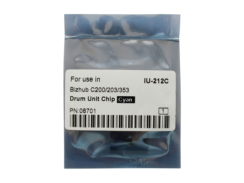 Чипы Чип драм-юнита для KONICA MINOLTA Bizhub C200/C200E/C203/C253/C353 (CET) Cyan, (WW), 90000 стр., (унив.), CET8701