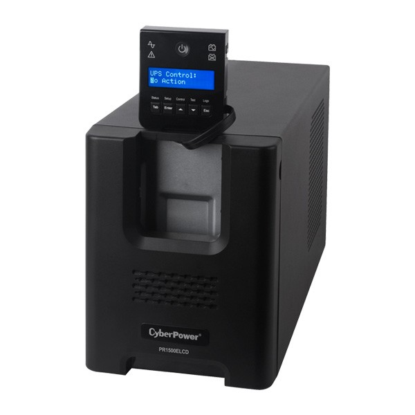 Источник бесперебойного питания CyberPower PR1500ELCD Line-Interactive 1500VA/1350W USB/RS-232/EPO/SNMPslot (8 IEC С13) (существенное повреждение коробки)