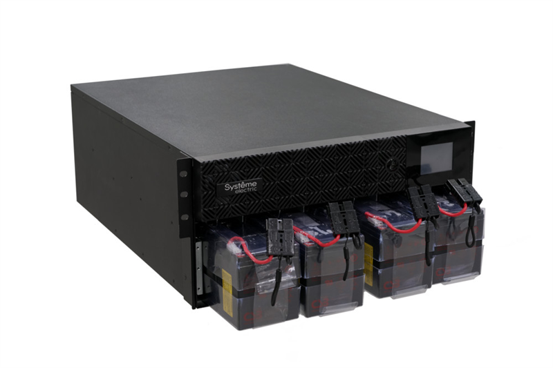 Источник бесперебойного питания Systeme Electric Smart-Save Online SRT, 5000VA/5000W, On-Line, Extended-run, Rack 2U+3U(Tower convertible), LCD,  6xC13, 4xC19, USB, RS-232, Pre-Inst. Web/SNMP