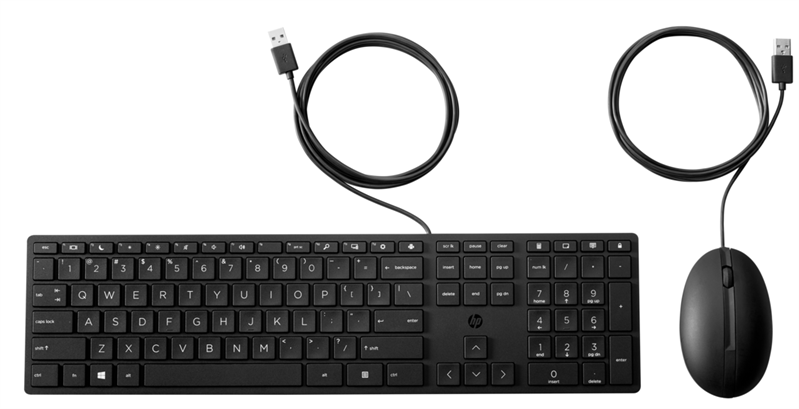 клавиатура и мышь Keyboard and Mouse HP 320MK Wired  (black)
