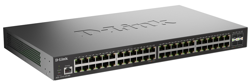 Коммутатор D-Link Управляемый L2 коммутатор, 48x1000Base-T, 4x10GBase-X SFP+, защита от статического электричества до 6 кВ, CLI, консольный порт RJ-45, RPS, поддержка Dying Gasp
