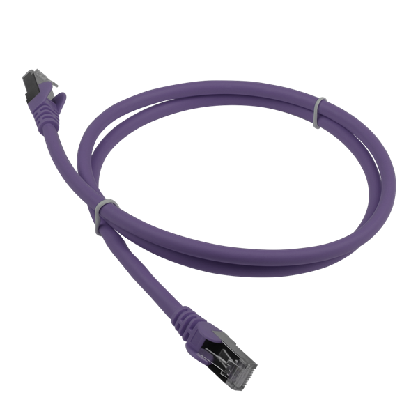 Патч-корд Патч-корд LANMASTER LSZH SFTP кат.6A, 3.0 м, фиолетовый