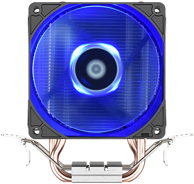 Кулер для процессора ID-COOLING SE-902X-B LGA1851/1700/1200/115X/AM5/AM4 (30шт/кор, TDP 100W, PWM, 2 тепл.трубки прямого контакта, Blue LED FAN 92мм) RET