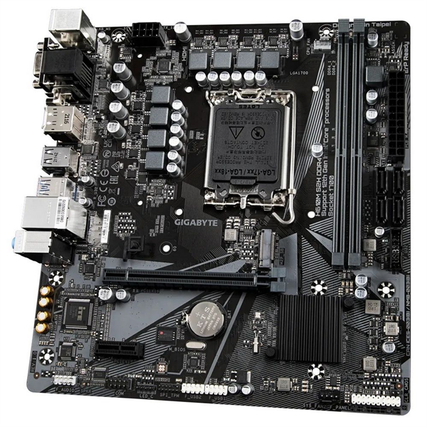 Материнская плата GIGABYTE H610M S2H V3 DDR4, LGA1700, H610, 2*DDR4, 4*SATA, 1*M.2, 2*USB 3.2, 4*USB 2.0, 1*PCIx16, 1*PCIx1, D-Sub+HDMI+2*DP, mATX