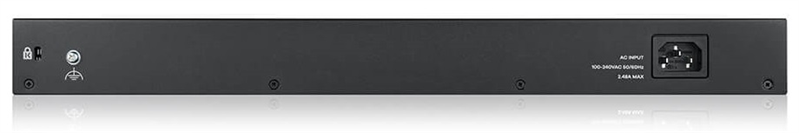 Kоммутатор/ Zyxel GS1900-48HPv2 Smart L2 PoE + switch, rack 19 ", 48xGE (24xPoE +), 2xSFP, PoE budget 170 W