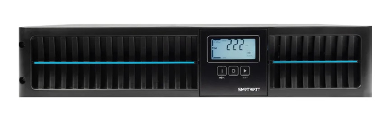 Источник бесперебойного питания SMARTWATT ИБП онлайн, чистый синус, 2000/1800 ВА/Вт, стоечный/напольный, LCD дисплей, порт USB, RS232, EPO, SNMP слот, Shuko socket CEE7/4 - 2 шт., IEC13 - 3 шт., встроенные АКБ 4*9 Ач (3703020040005)