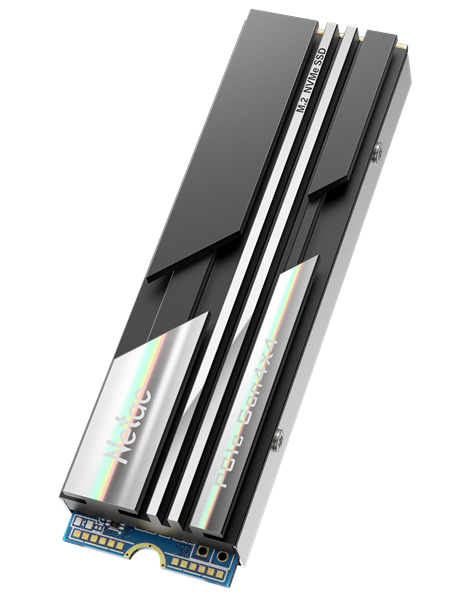 SSD накопитель Netac SSD NV5000 1TB PCIe 4 x4 M.2 2280 NVMe 3D NAND, R/W up to 5000/4400MB/s, IOPS(R4K) 400K/530K, TBW 640TB, with heat sink, 5y wty