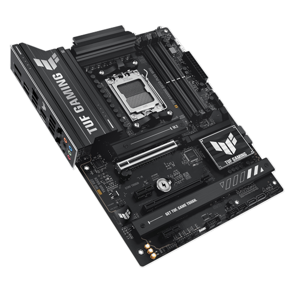Материнская плата ASUS TUF GAMING B850-PLUS WIFI, AM5, B850, 4*DDR5, 4*SATA, 3*M.2, 7*USB 3.2, 2*USB 2.0, Type-C, 3*PCIx16, 2*PCIx1, DP+HDMI, ATX; 90MB1J30-M0EAY0