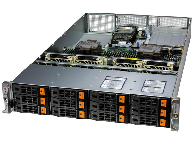 Серверная платформа Supermicro SuperServer 2U 621H-TN12R 2xCPU(no Carrier)/ noDIMM(32)/ 12x3,5"/ 2x10GbE 2x10GbSFP+/ 12 NVME cable kit / SFT-DCMS-Single/ 2x1200W/ 6th config
