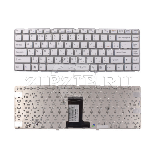 Клавиатура для ноутбука Sony VPC-EA WHITE (Without frame) белая