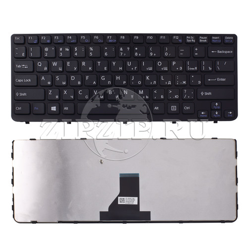 Клавиатура для ноутбука Sony SVE14 BLACK FRAME BLACK (For Win8) черная