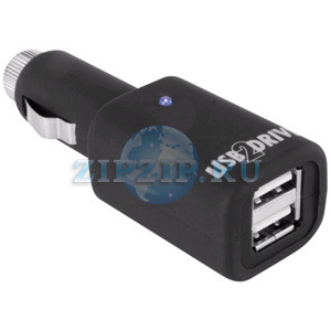 USB прикуриватель авто 2 порта (Katun)