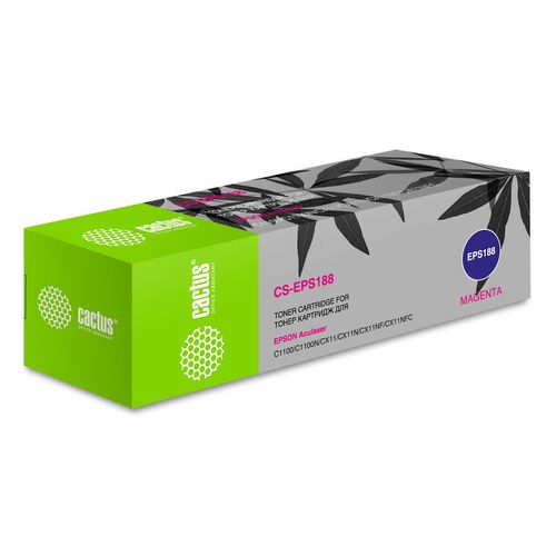 Тонер Картридж пурпурный Epson AcuLaser C1100N/CX11/CX11NFC (Cactus)