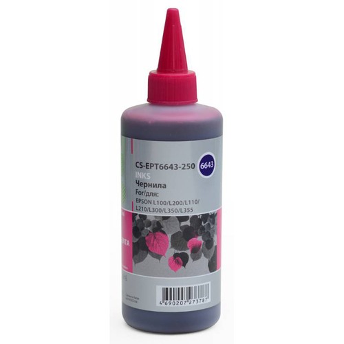Чернила пурпурный 250мл Epson L100/L110/L120/L132/L200/L210/L222/L300/L312 (Cactus)