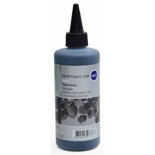 Чернила черный 250мл Epson L100/L110/L120/L132/L200/L210/L222/L300/L312/L3 (Cactus)