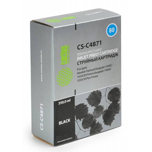 Картридж струйный №80 черный (Cactus)