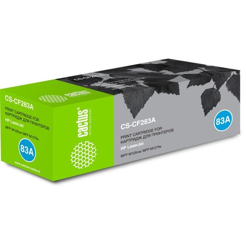Картридж лазерный Cactus CS-CF283A CF283A черный (1500стр.) для HP (Cactus)