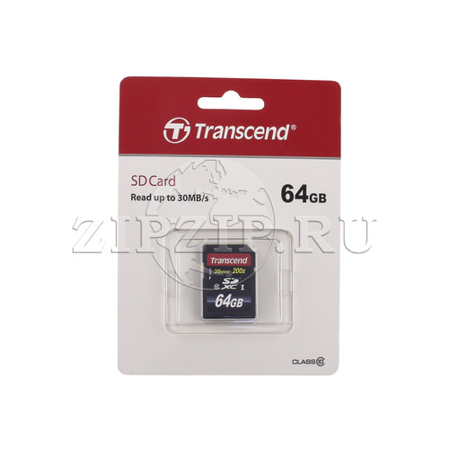 Флеш карта SD 64GB Transcend SDXC Class 10