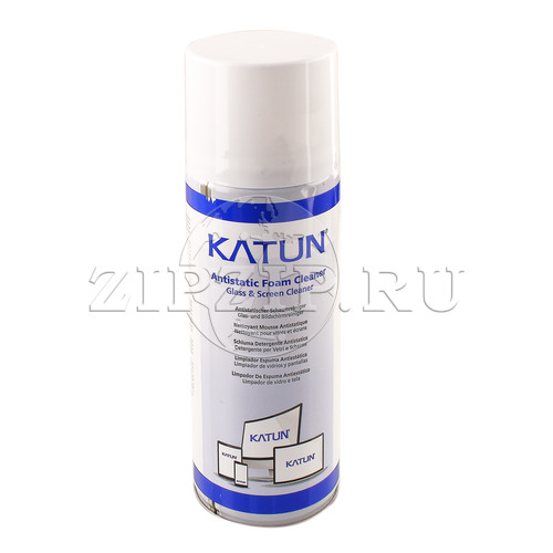 Антистатическая пена для чистки поверхностей и стекла Antistatic Foam Glass & Screen Cleaner (Katun) баллон/400мл. (Katun)