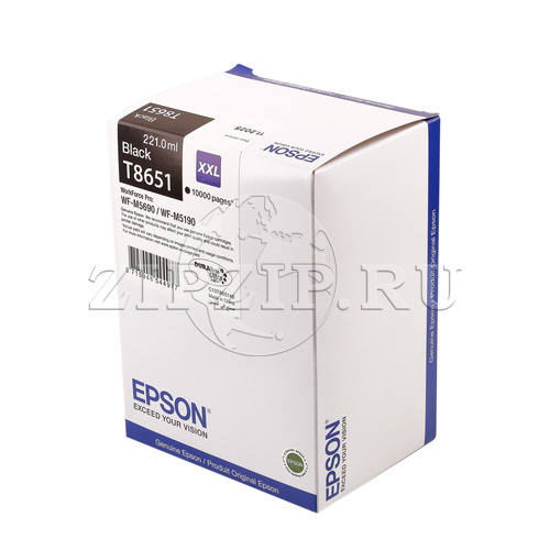 Картридж EPSON T8651 черный экстраповышенной емкости для WF-M5190DW/M5690