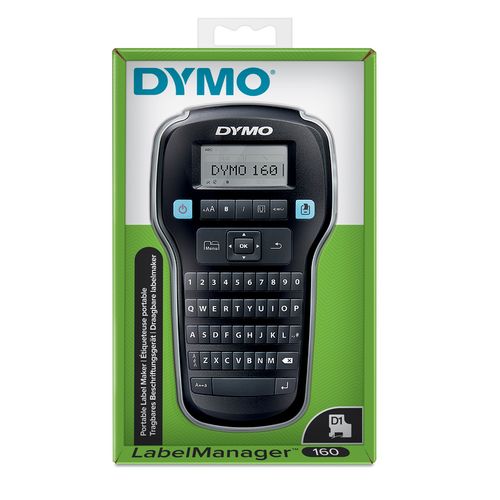 Ленточный принтер DYMO LabelManager 160, ленты D1 шириной 6, 9, 12 мм, клавиатура - латиница (Original)