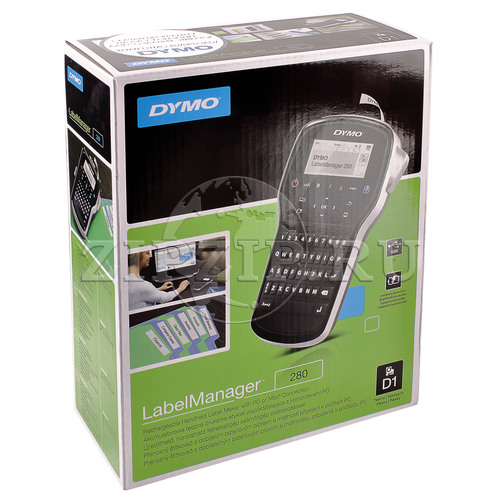 Ленточный принтер DYMO LabelManager 280, ленты D1 шириной 6, 9, 12 мм (Original)