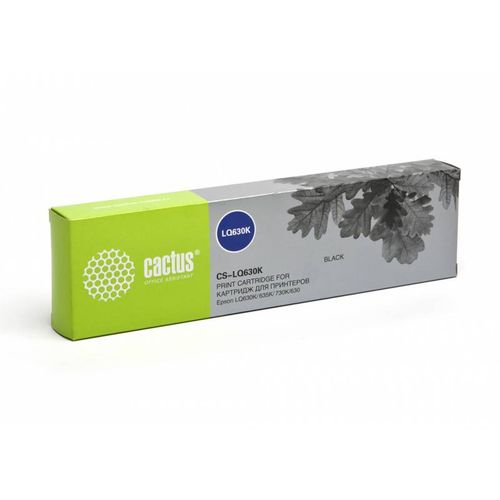 Картридж матричный Cactus CS-LQ630K S015307 12.7x8 черный для Epson LQ-630K/635K/730K (Cactus)