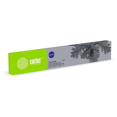 Картридж матричный Cactus CS-LX1350 C13S015642BA 12.7x16 черный для Epson LX-1350/LX-1170II/LX-1170 (Cactus)