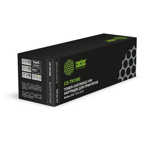 Картридж лазерный Cactus CS-TN1095 TN-1095 черный (1500стр.) для Brother DCP 1602/1602R, HL 1202/1202R (Cactus)