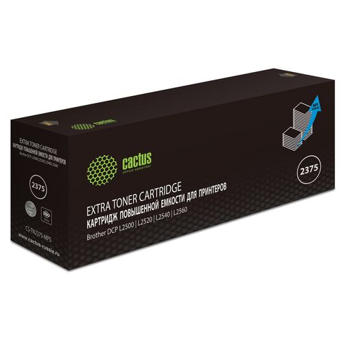 Картридж лазерный Cactus CS-TN2375-MPS TN-2375X черный (10400стр.) для Brother DCP L2500/L2520/L2540/L2560 (Cactus)