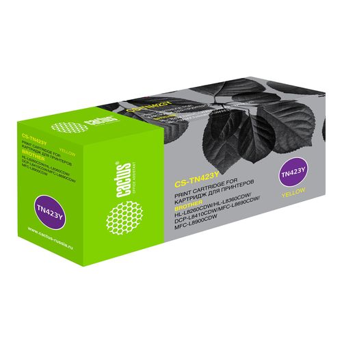 Картридж лазерный Cactus CS-TN423Y TN-423Y желтый (4000стр.) для Brother DCP L8410CDW/HL L8260CDW/MFC L8690CDW (Cactus)