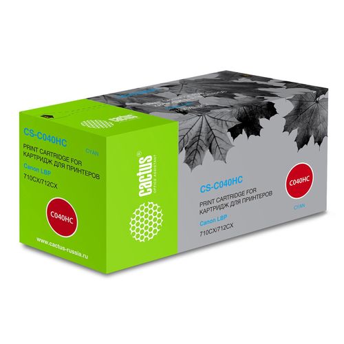 Картридж лазерный Cactus CS-C040HC 040 H C голубой (10000стр.) для Canon LBP 710CX/712CX I-Sensys (Cactus)