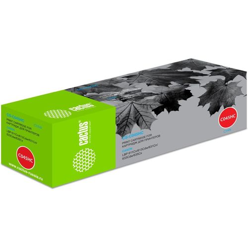 Картридж лазерный Cactus CS-C045HC 045 H C голубой (2200стр.) для Canon LBP 611Cn/613Cdw/631Cn/633Cdw/635Cx (Cactus)