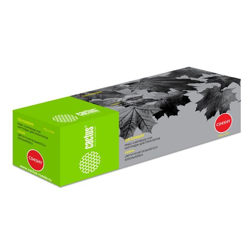 Картридж лазерный Cactus CS-C045HY 045 H Y желтый (2200стр.) для Canon LBP 611Cn/613Cdw/631Cn/633Cdw/635Cx (Cactus)