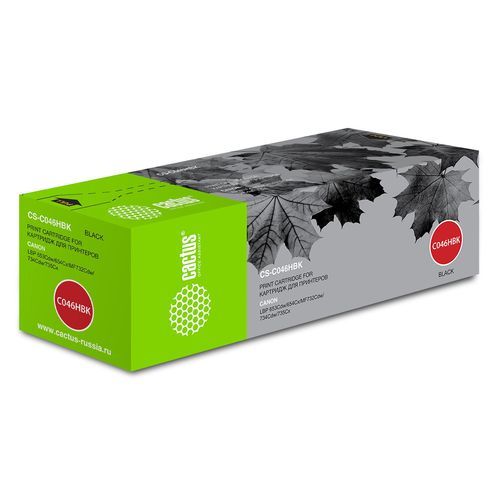 Картридж лазерный Cactus CS-C046HBK 046 H BK черный (6300стр.) для Canon LBP 653Cdw/654Cx/MF732Cdw/734Cdw/735Cx (Cactus)
