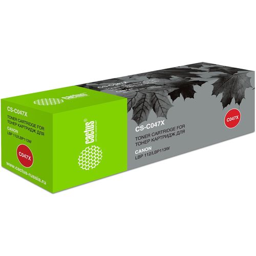 Картридж лазерный Cactus CS-C047X Cartridge 047 черный (4000стр.) для Canon LBP112/LBP113W (Cactus)