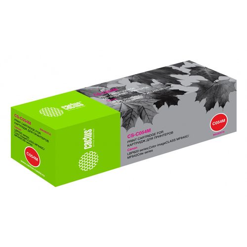Картридж лазерный Cactus CS-C054M 054 M пурпурный (1200стр.) для Canon LBP 621Cw/623Cdw/641Cw/643Cdw (Cactus)