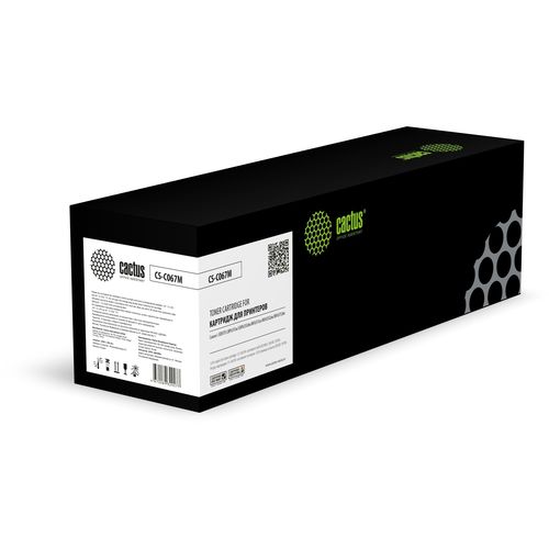Картридж лазерный Cactus CS-C067M 067M пурпурный (1250стр.) для Canon i-SENSYS LBP631Cw/LBP633Cdw/MF651Cw/MF655Cdw/MF657Cdw (Cactus)