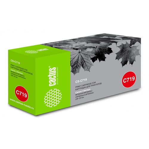 Картридж лазерный Cactus CS-C719 719 черный (2100стр.) для Canon i-SENSYS MF5840 MF5880 LBP6300 6650 (Cactus)