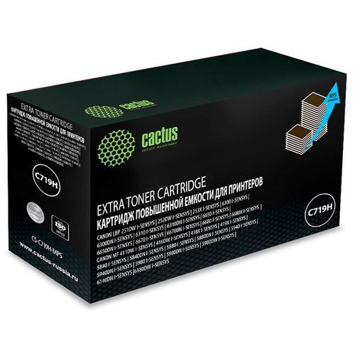 Картридж лазерный Cactus CS-C719H-MPS 719HX черный (8000стр.) для Canon MF5840dni-Sensys/MF5880dni; LBP6300i/6650i (Cactus)