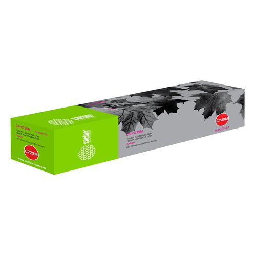 Картридж лазерный Cactus CS-C729M 729 M пурпурный (1000стр.) для Canon i-SENSYS LBP-7010C/ LBP-7018C (Cactus)
