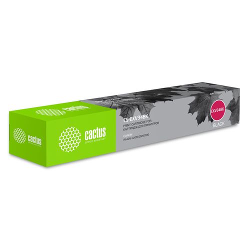 Картридж лазерный Cactus CS-EXV34BK C-EXV34 BK черный (23000стр.) для Canon IR Advance C2030L/C2030i/C2020L/C2020i/C2025i (Cactus)