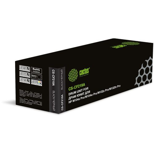 Блок фотобарабана Cactus CS-CF219A CF219A черный ч/б:12000стр. для M104a Pro/M104w Pro/M132a Pro/M132fn Pro HP (Cactus)