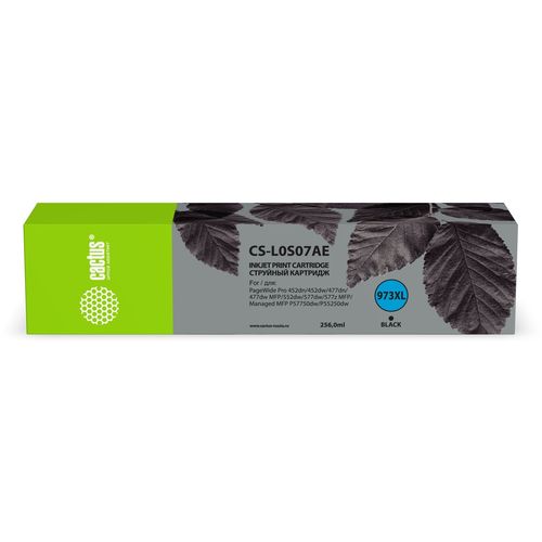 Картридж струйный Cactus CS-L0S07AE 973XL черный (256мл) (Cactus)