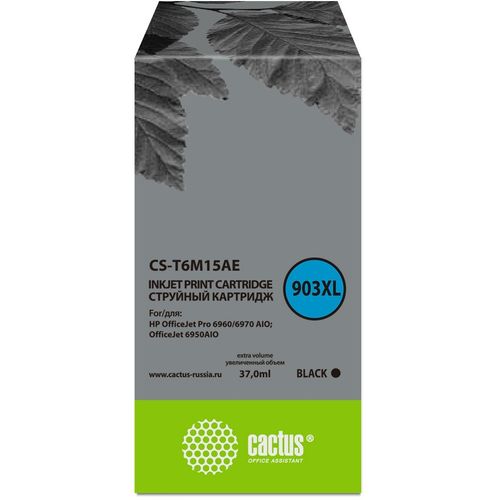 Картридж струйный Cactus CS-T6M15AE №903XL черный (37мл) для HP OJP 6950/6960/6970 (Cactus)