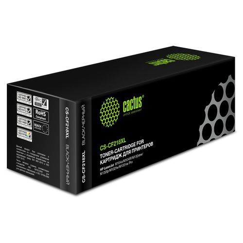 Картридж лазерный Cactus CS-CF218XL CF218X черный (6000стр.) для HP LJ Pro M104a/M104W/ MFP M132snw/M132fp/M132fw/M132nw (Cactus)